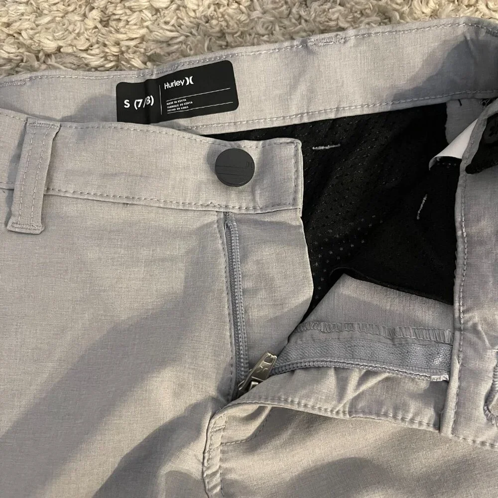 Hurley Boys Gray Hybrid Shorts S (7/8) NWOT